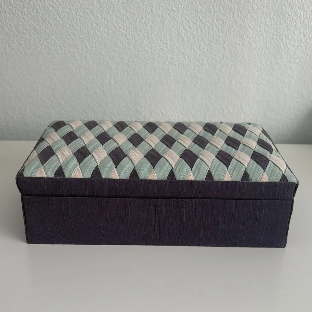 Anthropologie Fabric Jewelry Box